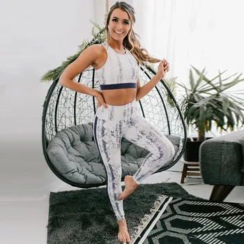 Nove Ženske, Joga Dokolenke Fitnes joga set Evropske ameriški hlače digitalni boki Visoko Pasu Telovadnici, šport elastična dokolenke