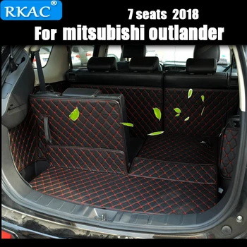 RKAC Avto po Meri Posebno Vejo Preproge Za Mitsubishi Outlander 7seats Trajne Nepremočljiva Preproge Za Outlander 7 Sedežev 2018