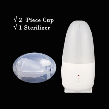 2pc Nastavite Žensko Higieno Lady Cup Menstrualne Skodelice za enkratno uporabo Medicinskega Silikona Za Ženske Menstruacijo Debelo