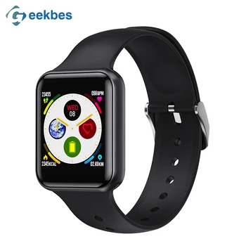 Geekbes WS9 Bluetooth Smart Gledati Celoten Zaslon na Dotik Smartwatch Srčni utrip, Krvni Tlak Monitor Fitnes Tracker IP68 Vodotesen