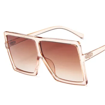 Sončna očala Ženske blagovne Znamke Oblikovalec Big Okvirjem Kvadratnih Letnik Prevelik sončna Očala Debelo Potovanja Ženske Odtenki UV 400