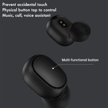 Redmi Xiaomi Airdots TWS bluetooth Slušalke Brezžične 5.0 AI Control Gaming Slušalke Z Mikrofonom za zmanjšanje Hrupa Nadgradnjo AirDots S