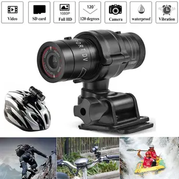 Mini F9 HD 1080P Kolo, motorno kolo, Čelada Šport Fotoaparat, Video Snemalnik DV Kamere
