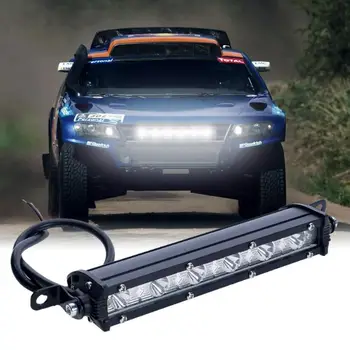 LED delovna Lučka Bar svetlobni pramen Nepremočljiva Nastavljiv Trunnion Nosilec Moun 18W 6000K Za Off-Road Vozila, Avtomobilske Luči