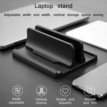 Vertikalni Laptop Stand Nastavljiv Dock Aluminija Namizno Stojalo za Prenosnik Tablet Mount Znanja Držalo za MacBook Pro Air
