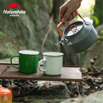 Naturehike 1100ML 1600ML Mini Prostem Camping kuhinjskih pripomočkov Prenosni Vodni grelnik vode Čajnik Kampiranje, Piknik Namizna Težko