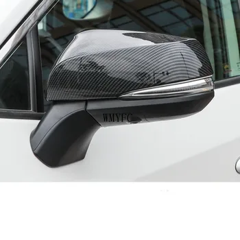 Stranska Vrata Vzvratnega Ogledala, Pokrov Okraskov Ogljikovih Vlaken Rearview Modeliranje Avto Dodatki Za Toyota RAV4 RAV 4 2019 2020