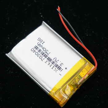 XINJ 3,7 V: 750 mAh litij-polimer baterija li po Li ion celice 703040 Za GPS predvajalnik MP4 Vožnje, diktafon, Fotoaparat, DVR DVC DIY