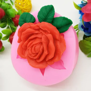Super Velik Rose Cvet Silikonski Torto Plesni Cupcake DIY Handcraft Milo Plesni Testena Orodja Za Prodajo H828