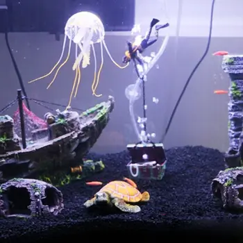 1Pc Umetno Želva Fish Tank Smolo Ornament Simulacije Morskih Želv Fish Tank Akvarij Dekoracijo Podvodne Pokrajine