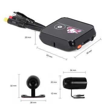 SYS VSYS M6L WiFi 1080P Full HD Motocikel Dash Cam Vožnjo Kamera Snemalnik z Rearview 720P Nepremočljiva Objektiv z Žično Daljinsko
