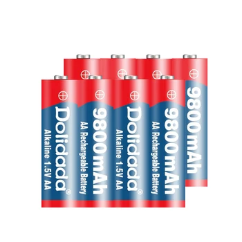 1~24pcs/veliko blagovne Znamke AA baterija za ponovno polnjenje 9800mah 1,5 V Novi Alkalni Polnilna batery za led luči, igrače, mp3 Brezplačna dostava