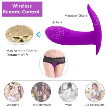 Nosljivi G-spot Vibrator Ogrevanje Brezžični Daljinski upravljalnik Metulj Vibrato Adult Sex Igrača Vagine, Klitoris Stimulator za Ženske