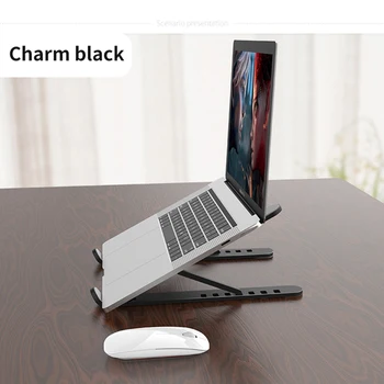 Prenosni Nastavljiv Laptop Imetnik Zložljive Notebook Stand Nosilec Dvižne Hlajenje Nosilec Non-slip Pad for Laptop pod 15.6 inch