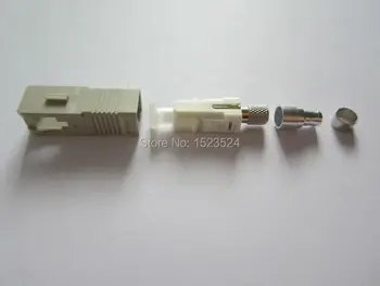 100 kozarcev/veliko 3,0 mm SC/UPC poljski Multimode Simplex svjetlovodni Priključek s Cirkonij Ferrule