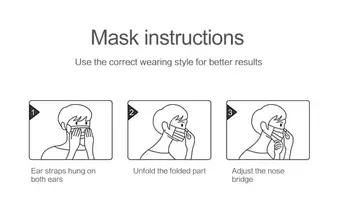 Maske FFP2 KN95 Masko Dustproof Anti-fog In Dihanje 95% Filtracijo kn95 Usta Masko Proti Smog Močno Zaščitno Masko