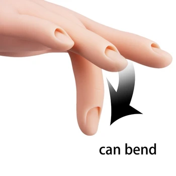 Ponaredek Manikura Roko Model Upogljivi Prst Prilagodljiv Premično Praksi roke Za Manikiranje Usposabljanje Prikaz Modela Manikura Orodje