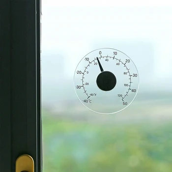 Termometer, Temperaturo Pregledna, Jasno Zunanji Okenski Termometer Ura Vreme Orodje, Steklo Lepljenje Lepljenje -40 do 50C
