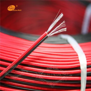 100 Metrov Posodah baker 18-28AWG 2 pin Rdeče Črn kabel, PVC izolirane žice, Električni kabel 17/0.16 TS*2 UL2468