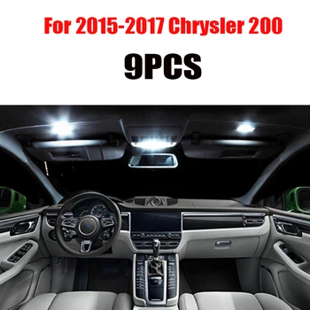 Za 2011-2017 Chrysler 200 Bel avto dodatki Canbus Napak LED Notranjosti Branje Svetlobe Svetlobni Kit Zemljevid Dome Licence Lučka