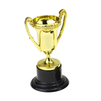 10PCS Mini Plastični Zlato Skodelice Trofeje Za Stranke Otrok, Zgodnje Učenje Igrače Nagrade otroške Počitnice Trophy Nagrado Izdalo