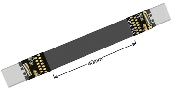 Brezplačna dostava FPV USB3.1 Tip-C USB-C FPC Traku Podaljšek Multicopter Zračne Fotografije moški/moški flat kabel Gen2x1