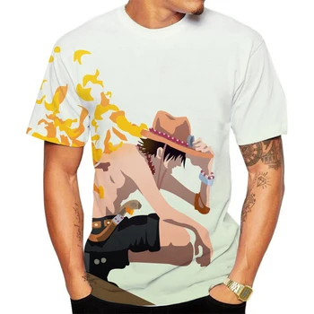 3D tiskanje poletje En Kos T shirt Japonski Anime Luffy brat Tshirt moški svoboden priložnostne vrh tee moški oblačila tee shirt homme