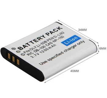 Akumulatorske Litij-ionske Baterije za Baterije za Pentax D-LI92 in Ricoh D-LI92, DLI92, D-L192