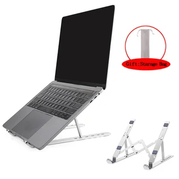Besegad Nastavljiv Laptop Stand 7-Ravni Zložljive Prenosnik Tablet Nosilec s Krpo Vrečko za Macbook pro Univerzalno Držalo za Prenosnik