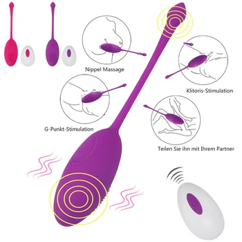 Brezžični Daljinski upravljalnik z vibriranjem Skoki Jajce Vibrator Sex Igrače za Žensko USB Anus Klitoris Nippel Vaginalne Masaža Žogo Seks Orodje
