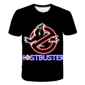 2020 Poletje za Otroke Ghostbusters Film Poliester 3D Natisnjeni T-shirt Priložnostne Kratek Sleeve Majica s kratkimi rokavi Boys Ghostbusters T-shirt
