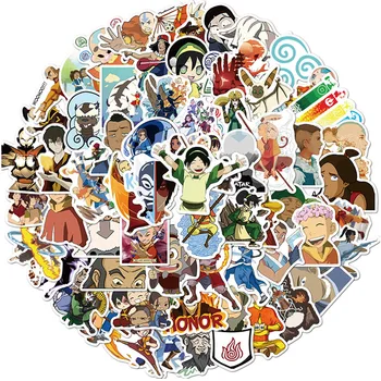 100 KOZARCEV Anime Avatar The Last Airbender Nalepke, Laptop Motocikel Prtljage Skateboard Zvezek Čelada Risanka Nalepke Otroci Igrače