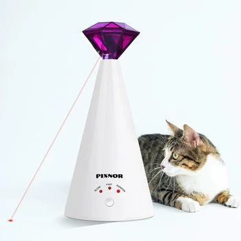 1PC Diamond Laser Mačka Igrača Rotacijski Električni Interaktivni Pet Laserski kazalnik Usposabljanje Dobave Jjeza Igrača Za Mačke Mucek Jjeza