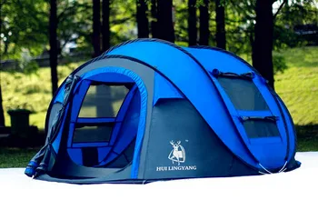 2018 Avtomatsko hitro odpreti veliki met šotor za 3-4 osebe nepremočljiva krošnjami veliko sonca shelt šotor iz steklenih vlaken, pole zunanji material