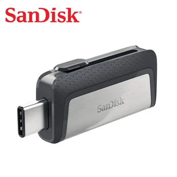 SanDisk usb 128GB SDDDC2 Izjemno visoke hitrosti Tipa C USB3.1 Dvojno OTG USB Flash Disk 64GB Pero Pogoni 16GB 150 M/S PenDrives 32GB