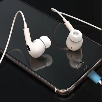 Bluetooth Slušalke Bas Stereo Uho Brsti za Iphone 7 Gaming Slušalke Žične Slušalke z Mikrofonom za Iphone SE 2020 10 11 Pro Xs Max