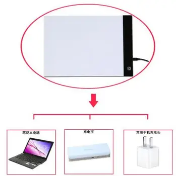 Ultrathin LED Luči Tablet Pad EU/AU/US/USB Plug Diamond Vezenje Diamond Slikarstvo Pribor orodje mozaik Lahko prilagodite ligh