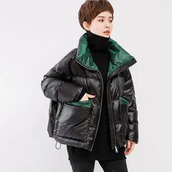 2020 žensko zimsko jakno parka žensk kruh zimski plašč puhovka prevelik žensk Navzdol parka ženske toplo Svoboden outwear