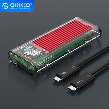 ORICO Strele 3 40Gbps M. 2 NVME SSD Ohišje 2TB Pregleden USB C SSD Primeru z 40Gbps C C Kabel M2 PCIE Trdi Disk Polje