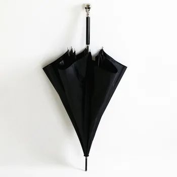 104 cm 5-krat black premaz anti-uv >50+ anti-grom iz steklenih vlaken, dežnik lobanje okostje duha palico živali suncobran