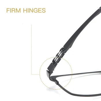 Čistega titana očal okvir poslovni moški ultra-lahkih optičnih očal okvir elastična templjev recept očala moških HT0205