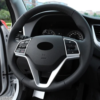 Za Hyundai Tucson 16 17-2019 ABS Mat Avto Volan Gumb Dekoracijo okvir Pokrova Trim Avto Styling Pribor 2pcs