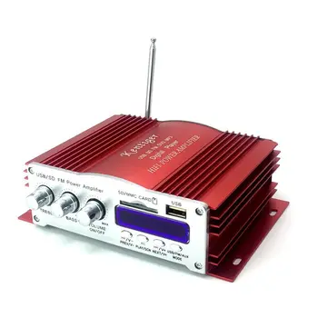 KENTIGER 3001 4 Kanalni Ojačevalnik Z Daljinskim upravljalnikom, USB/SD Predvajalnik FM Radio 12V5A za izmenični Tok In AUX Kabel Opcija