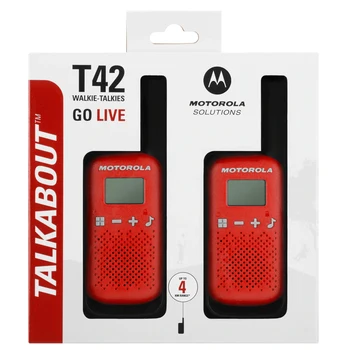 Prenosni Walkie-Talkies Motorola TALKABOUT T42 RDEČE prenosne radijske postaje.
