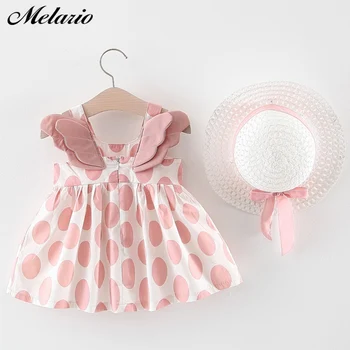 Melario Baby Girl Oblačenja Novo Poletje Bombaž, Dekleta, Otroci Obleke Ljubezen Tiskanje Princesa Novorojenčka Obleka Otroška Oblačila za 6M 24M