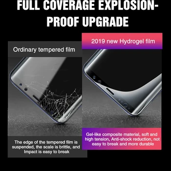 200pcs Hydrogel Film Za Samsung Galaxy Note 10 Pro Opomba 9 8 Screen Protector Note10 Note9 Jasno, Polno Kritje TPU Film Ni Stekla