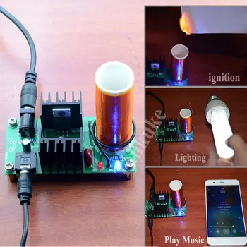 Tesla Coil Set Mini Glasbe Plazme Horn Zvočnikov DIY Elektronskih Sestavnih Delov