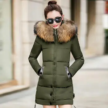 Ženske zimski plašč 2021 nov modni hooded zadebelitev super toplo parkas ženske jakna z dolgimi rokavi plus velikost zimska jakna ženske