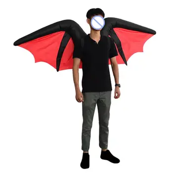 Bat Wing Napihljivi Kostum za Odrasle Smešno Blow up Obleko za noč Čarovnic Cosplay Obleko