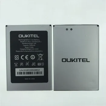 Na Zalogi NOVE Baterije Za Oukitel U7 PLUS / U7 MAX Mobilni Telefon, Nadomestni + Številko za Sledenje
